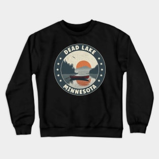 Dead Lake Minnesota Sunset Crewneck Sweatshirt